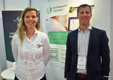 Kim Helderman, Sales Manager North America & Canada, of Let's Grow and Raymond Scheepens, Area Manager West & South Europe, of MPS. Let's Grow and MPS were at the show together in connection with the collaboration for the Horti Footprint Calculator.